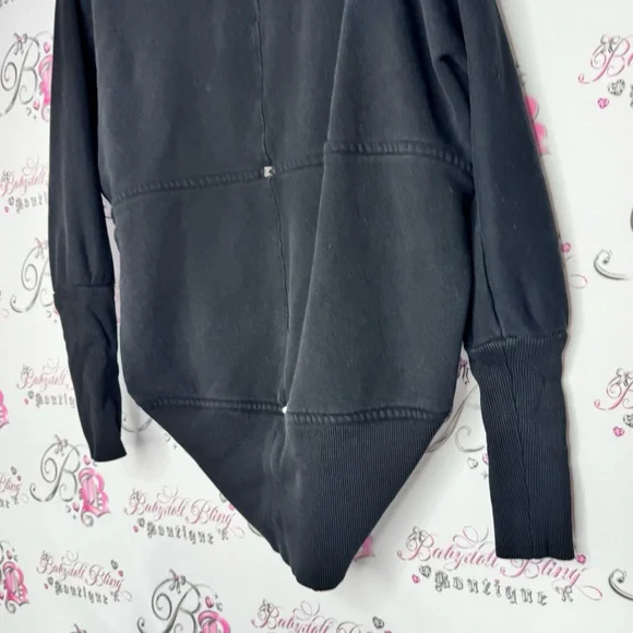 Wilfred aritzia cardigan black studded open waterfall comfy lounge Diderot - Picture 3 of 6